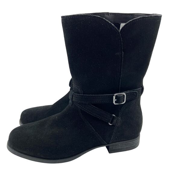 Koolaburra by Ugg Black Suede Boots Size 8 - Picture 1 of 10
